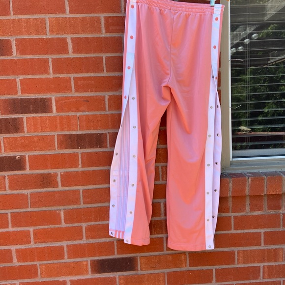 Adidas XL pink tearaway pants UK 14 - Picture 3 of 12